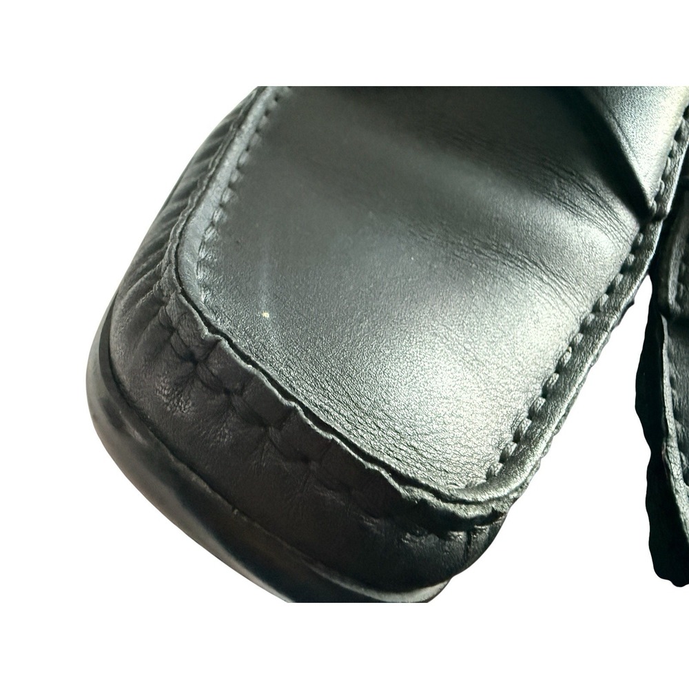 Prada MENS Loafers 8 Black Leather Driving Made In Italy EU 7 Women 9.5 - Picture 4 of 11
